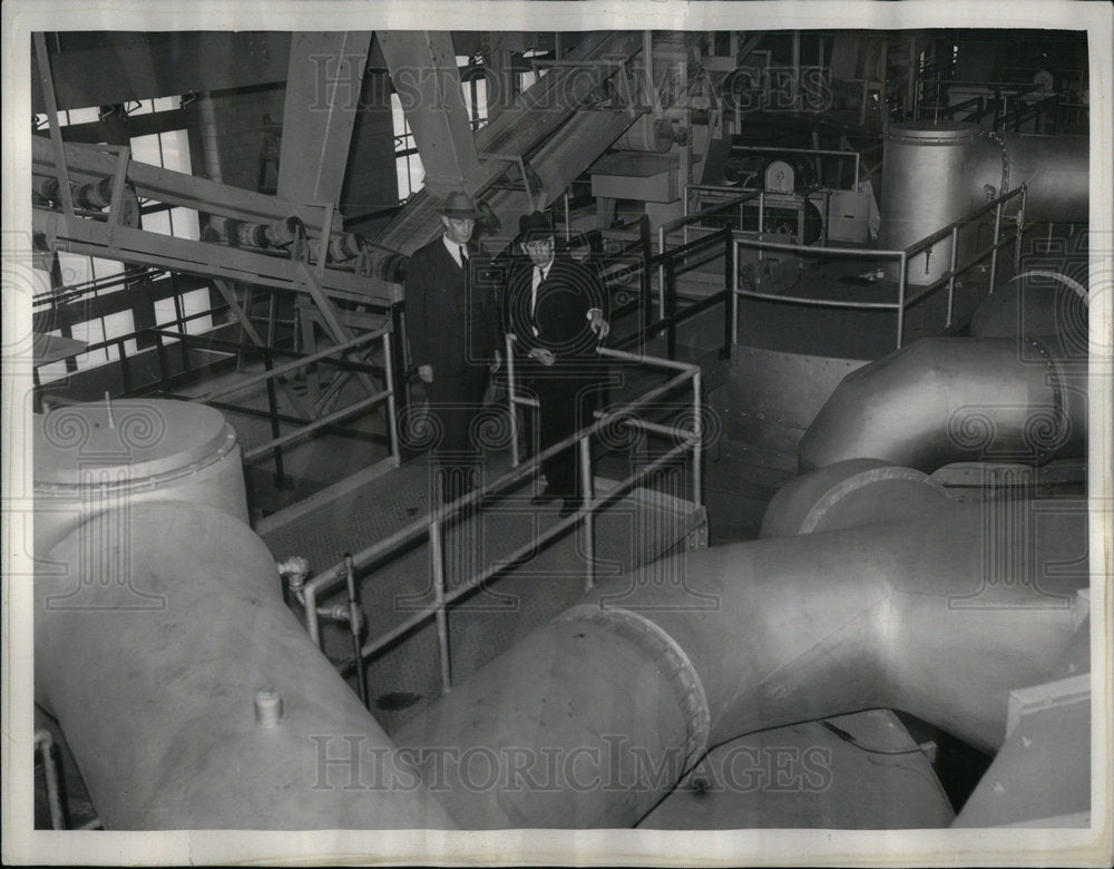 1940 Press Photo Incinerator/Sewage Disposal Plant/Mich - RRX03571- Historic Images