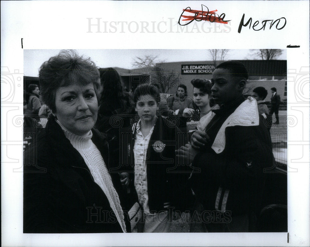 1992 Press Photo JB Edmonson Elementary School Parent - RRX03825