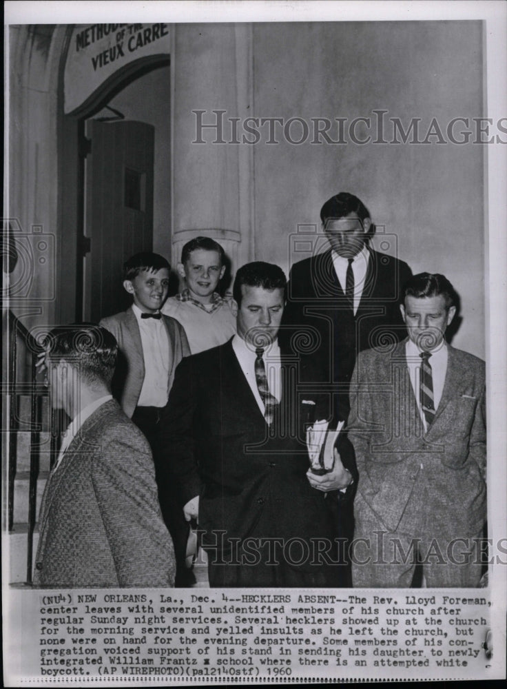 1960 Press Photo Rev. Lloyd Foreman Leaves Service- Historic Images