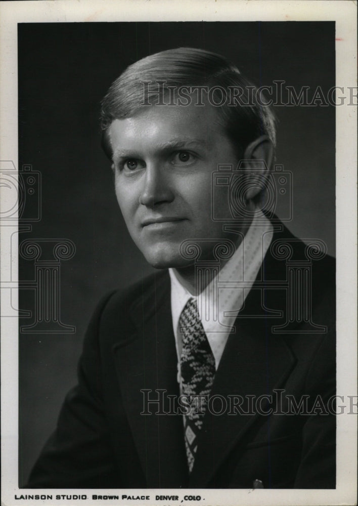 1974 Press Photo A. Bruce Johnson Vice President of Uni- RSA00961- Historic Images