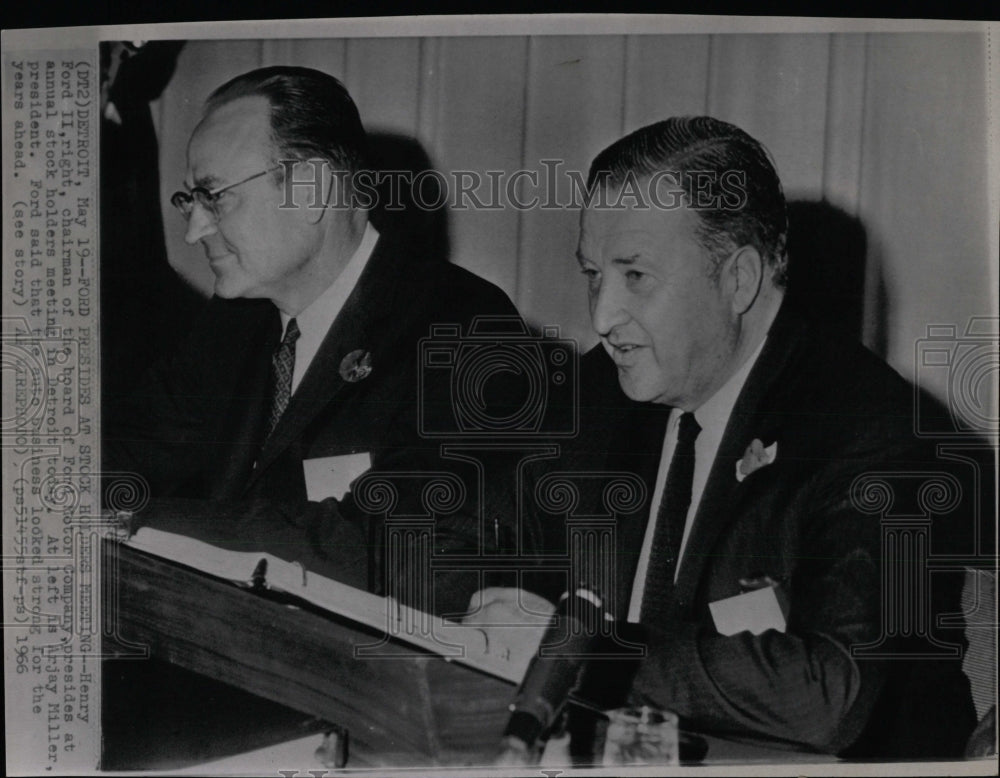 1966 Press Photo Henry Ford II, Chairman of the Board- RSA01889- Historic Images