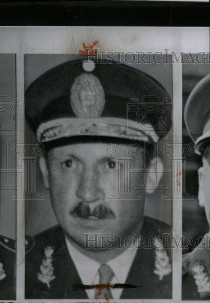 1962 Press Photo Juan Carlos Ongania Carballo Millitary- RSA04905- Historic Images