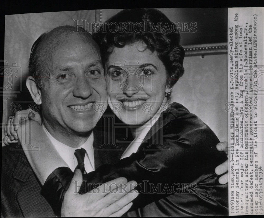 1954 Press Photo Jacobs Javit Newly Elected Attorney Ge- RSA05123- Historic Images