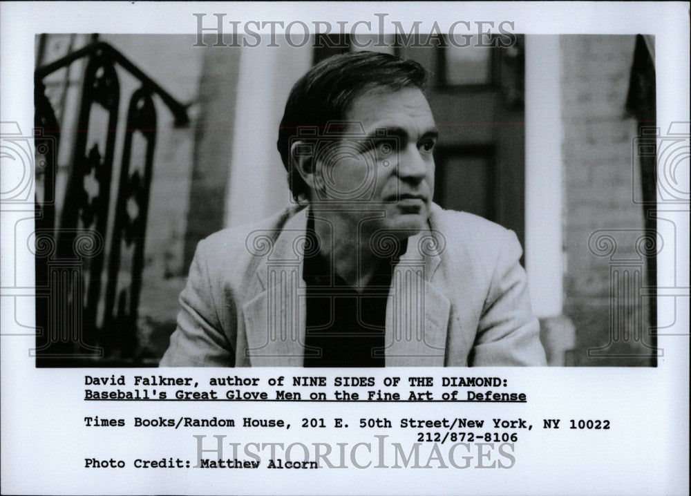 1990 Press Photo David Falkner author- Historic Images