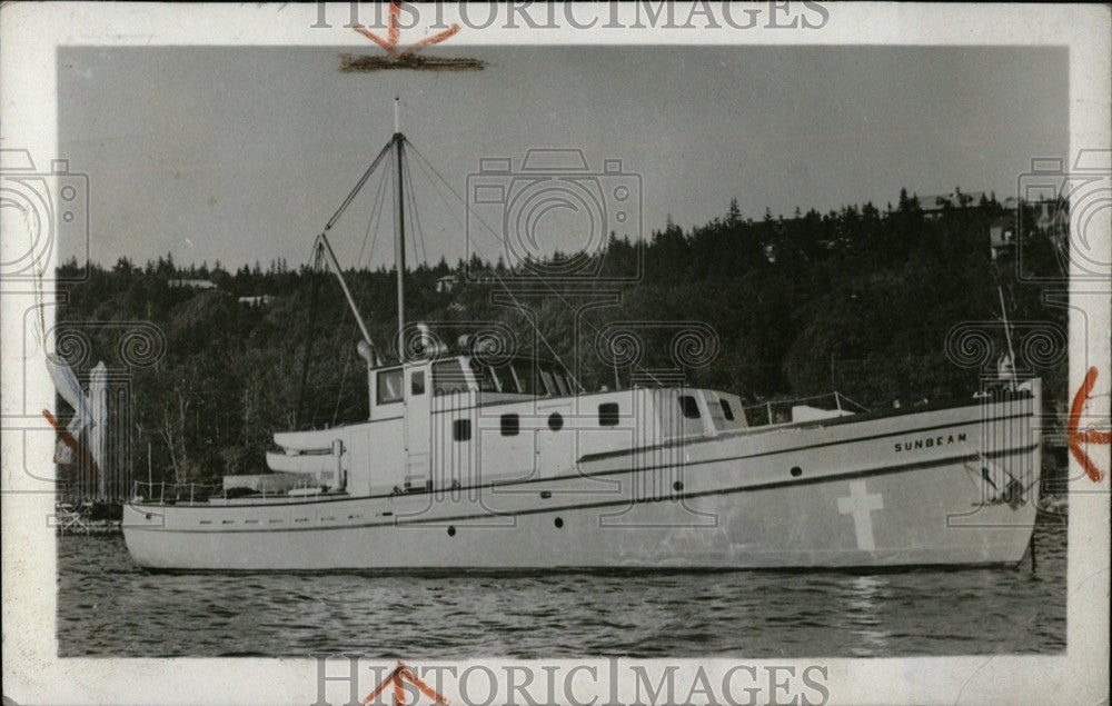 1955 Press Photo Sunbeam God&#39;s Tugboat Religious Teachi- RSA05493- Historic Images