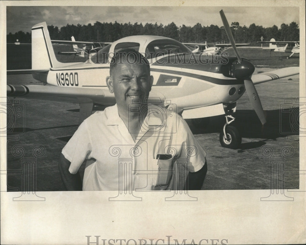 1966 Press Photo Pilot Bill Brodbeck Albany Ga Speed Re- RSA06013- Historic Images