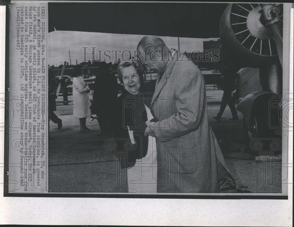 1965 Press Photo Broadwick &amp; Goebel at OX5 Club of Amer- RSA06137- Historic Images