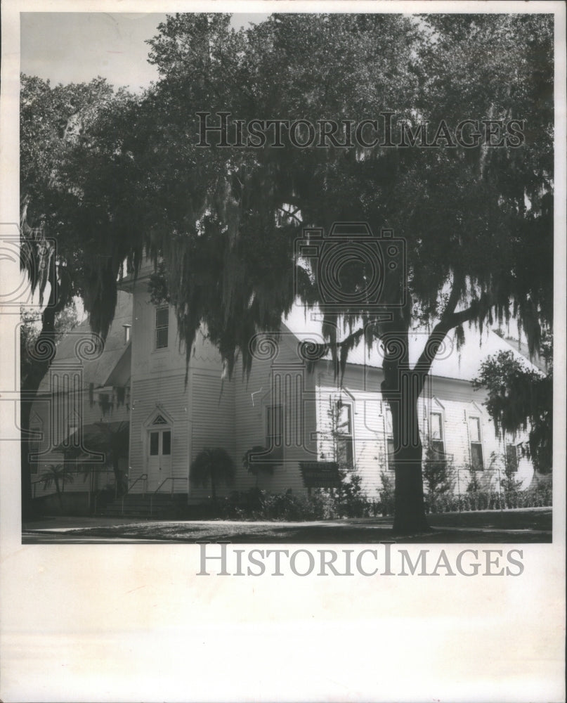 1967 Press Photo Oldest Manatee Methodist Church- Historic Images