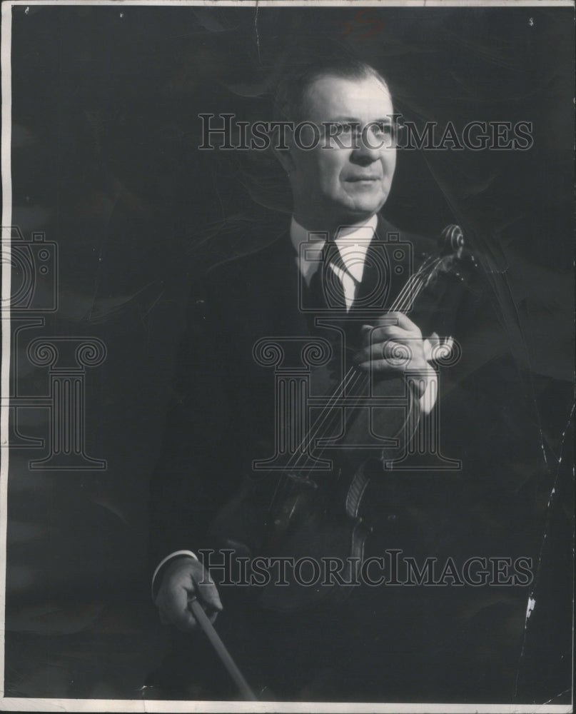 1953 Press Photo Pianist And Violinist Henry T Ginsburg- RSA08685- Historic Images