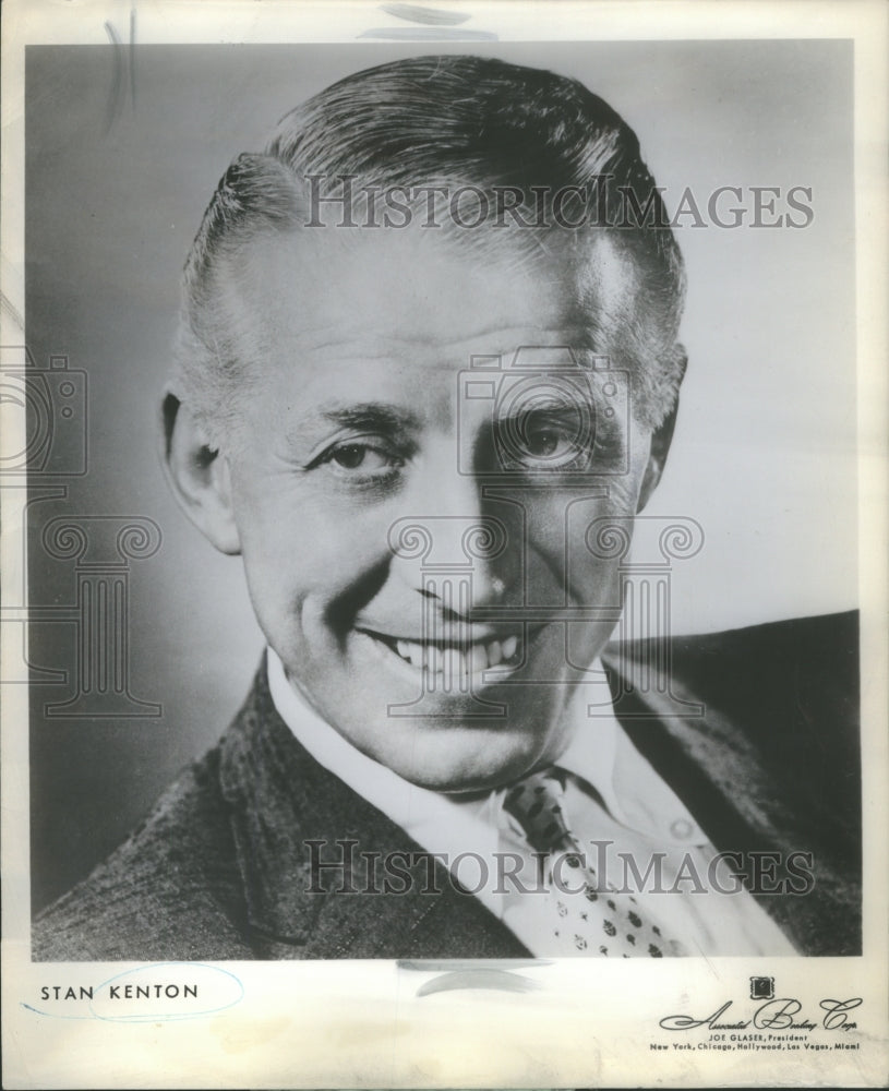1961 Press Photo Stan Kenton Pianist Composer Arranger- RSA09415