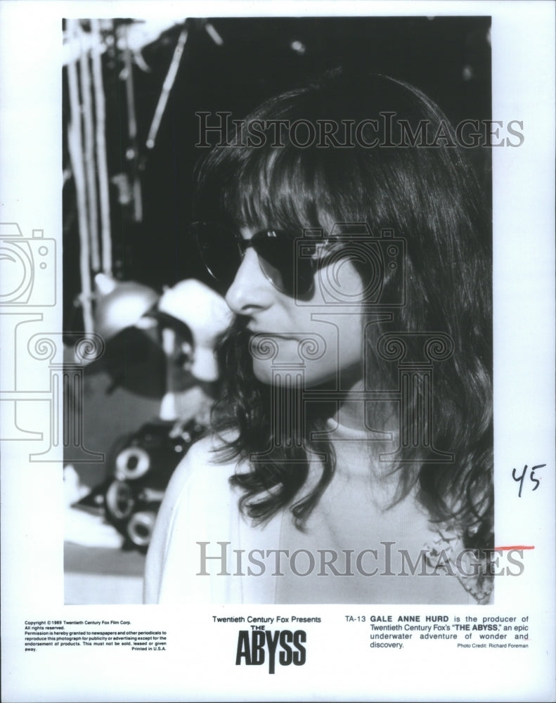 1992 Press Photo Gale Anne Hurd The Abyss Producer- RSA09587- Historic Images