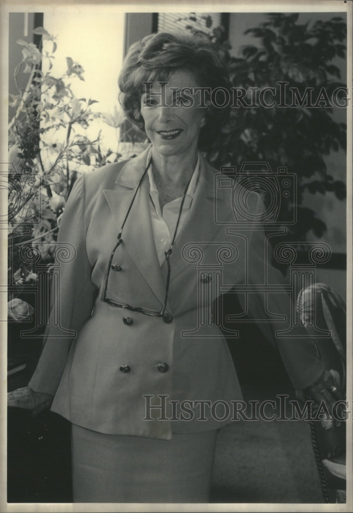 1991 Press Photo Gloria Monty American Television Actre- Historic Images