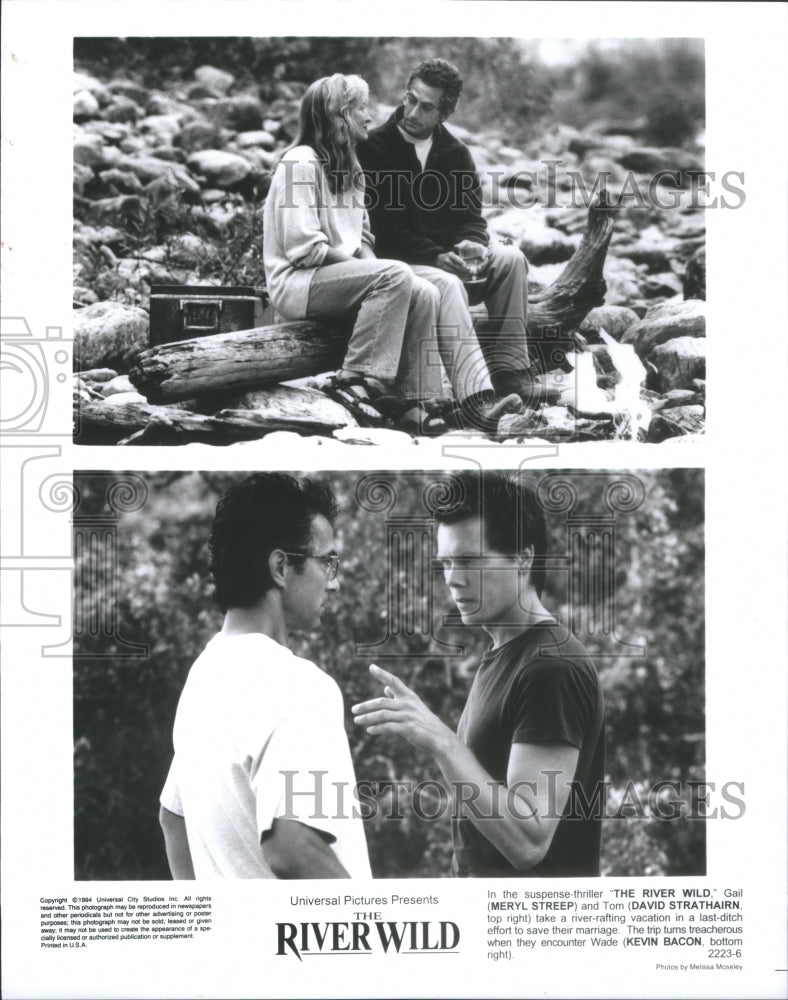 1994 Press Photo Movie Film Scene River Wild Actors- Historic Images