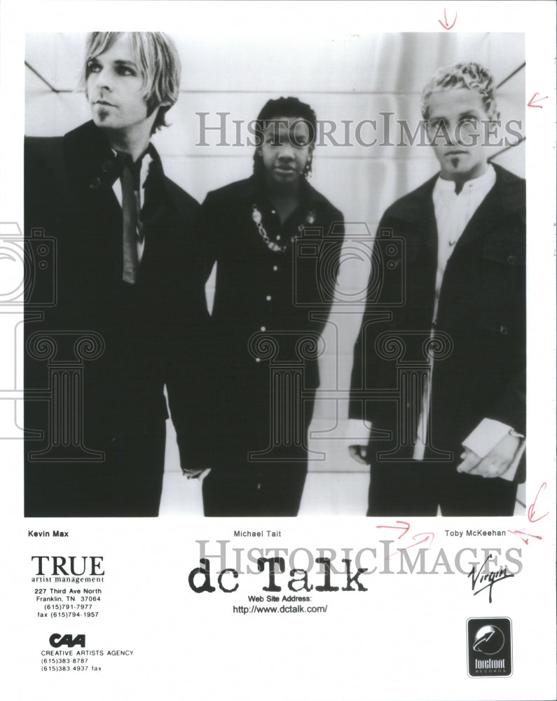 1998 Press Photo DC Talk Grammy-winning Christian Rock - Historic Images