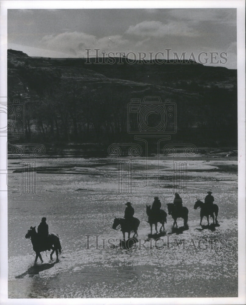 1968 Press Photo Horseback Theodore Roosevelt National- RSA11701- Historic Images