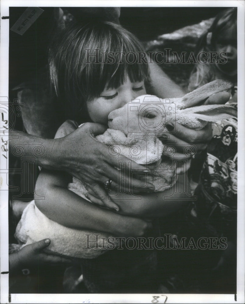 1978 Press Photo Pilgrim Daycare Center Bunny- Historic Images