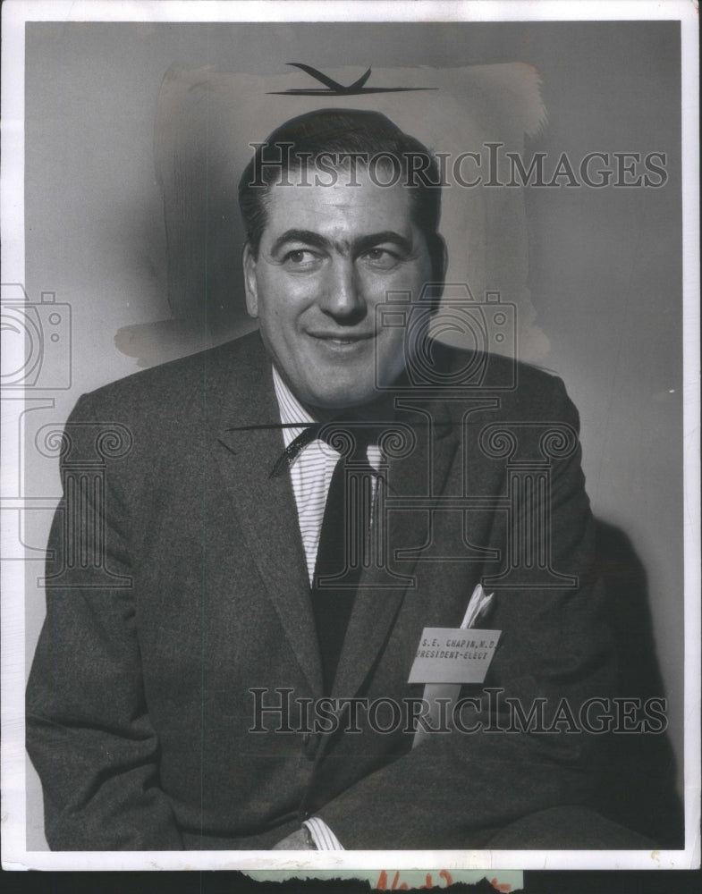 1963 Press Photo Dr. Sidney Chapin, President of the Mi- RSA13359- Historic Images