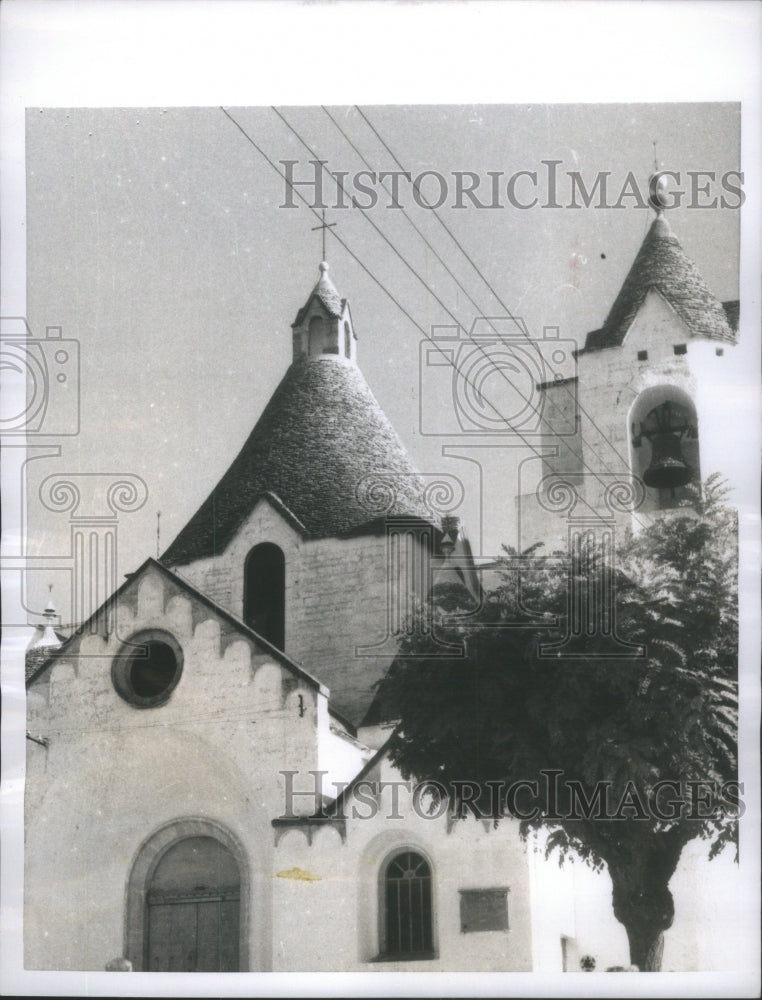 1955 Press Photo Church Albero Bello Italy- RSA14493- Historic Images