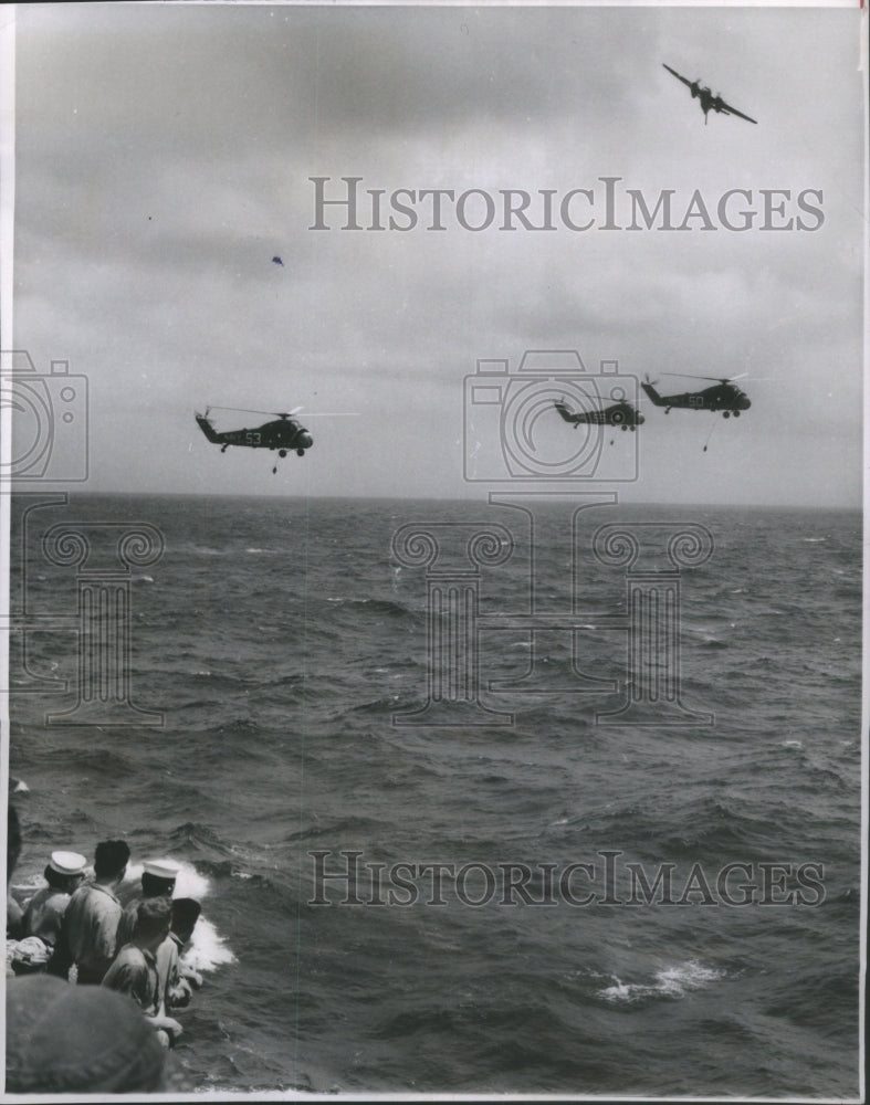 1961 Press Photo Helicopters/Sonar Buoys/US Navy- RSA14751- Historic Images