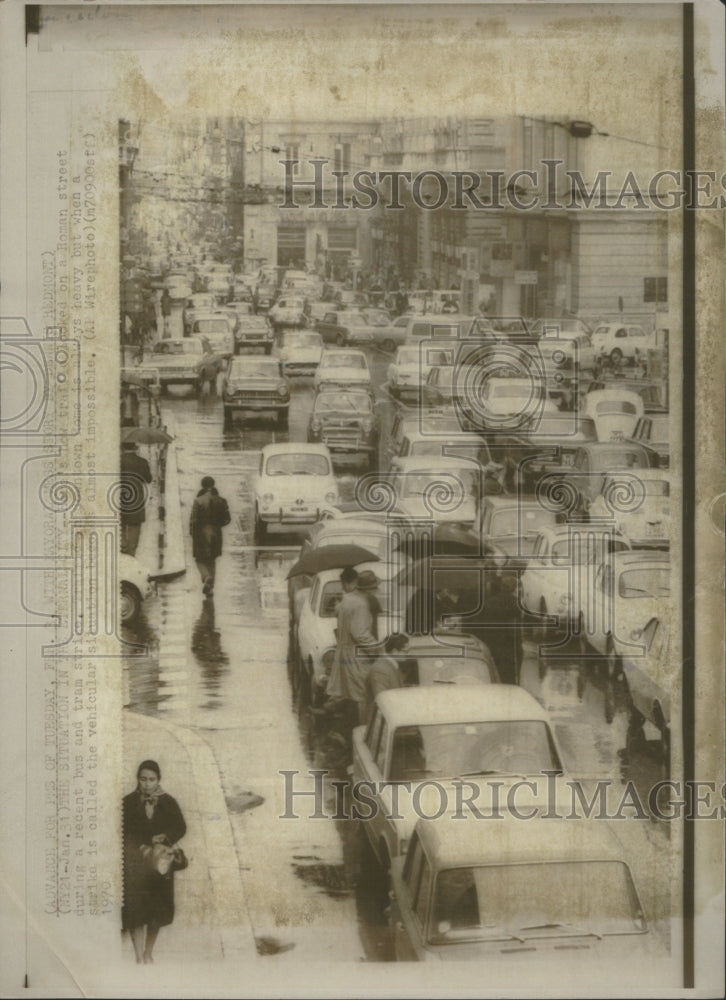 1970 Press Photo Italy Labor Strike 1970- Historic Images