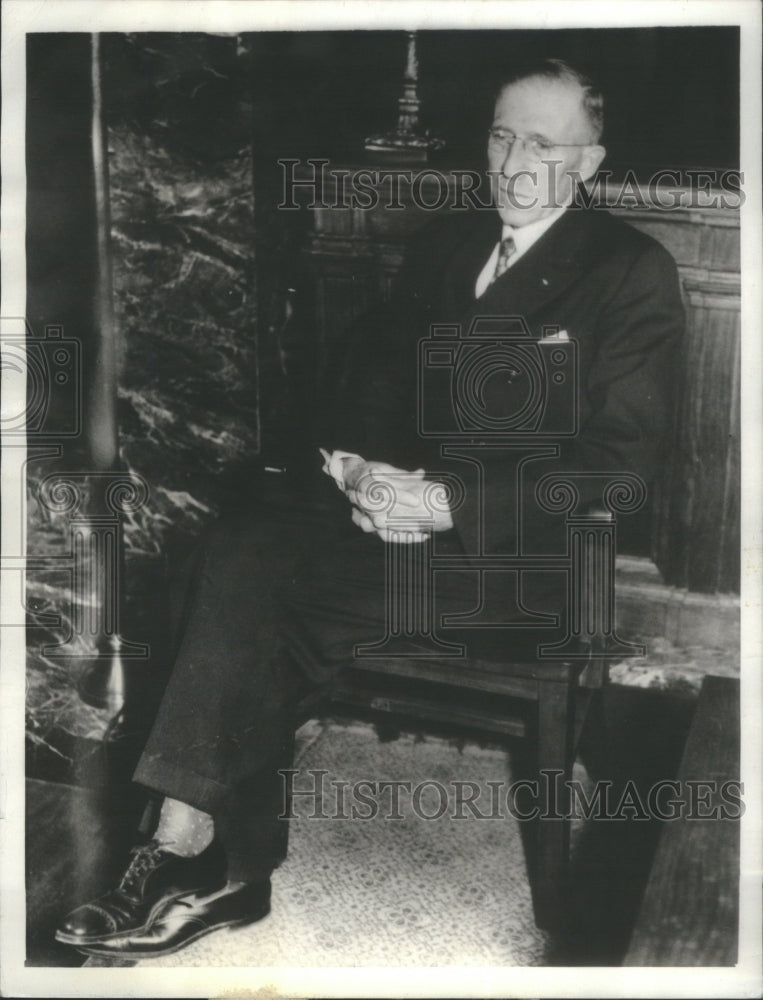 1935 Press Photo Topeka Kansas Major Charles Shepard- RSA17031- Historic Images