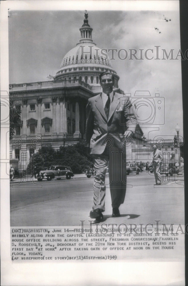 1949 Press Photo Franklin D. Roosevelt, Jr American Pol- RSA17201- Historic Images