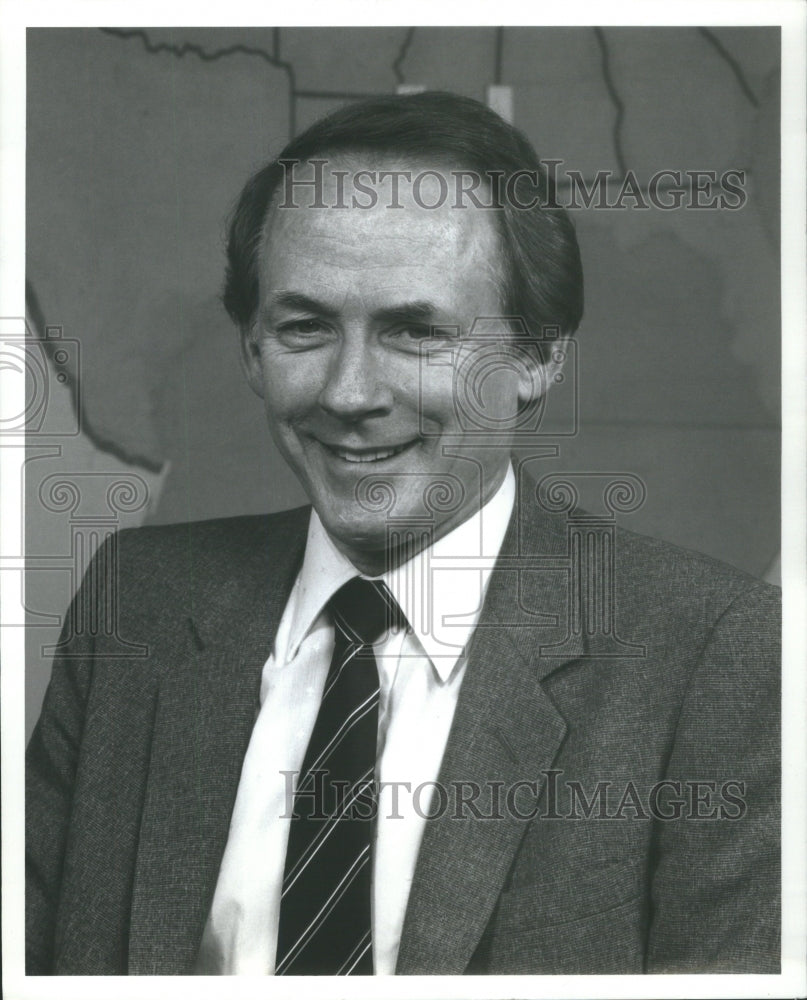 1984 Press Photo Harry Valhman Weatherman for Channel 2- Historic Images