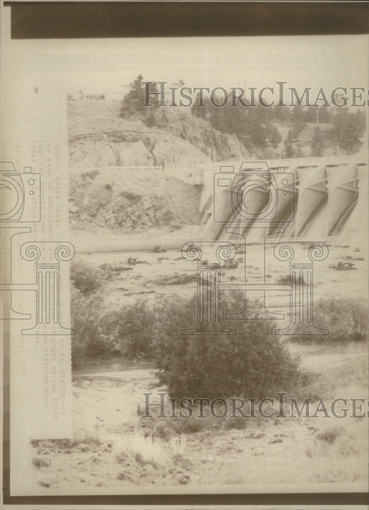 Press Photo flood Big Thompson River Colorado- Historic Images