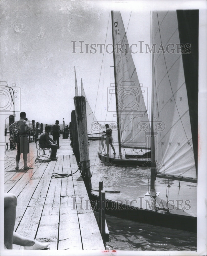 1958 Press Photo the Detroit Yacht Club - Historic Images