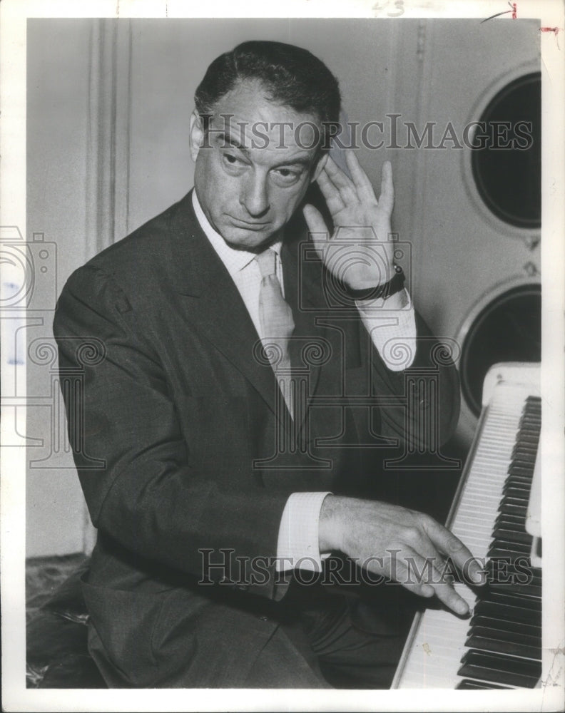 1960 Press Photo Victor Borge pianist conductor comedia- RSA20841- Historic Images