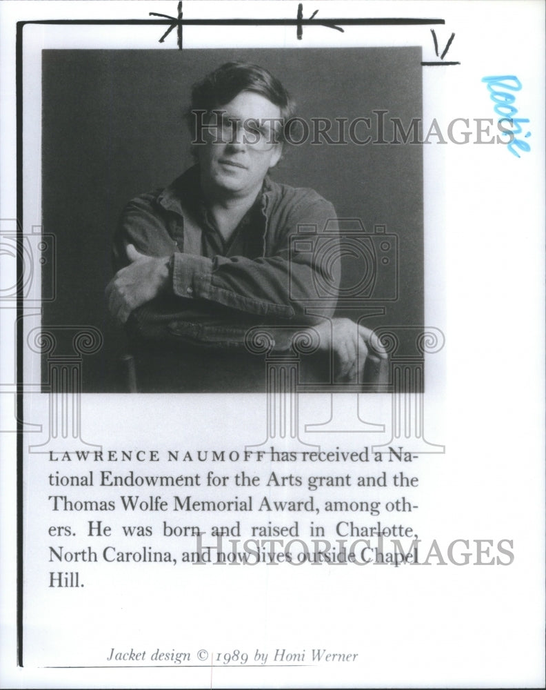 1990 Press Photo Lawrence Naumoff Author -Receive Natio- RSA21351- Historic Images