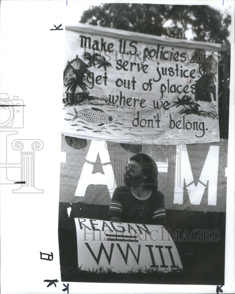 1984 Press Photo National Republican Convention Rally- Historic Images