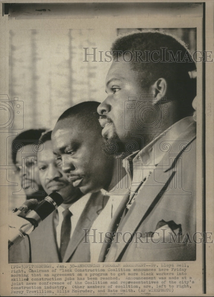 Press Photo Dr. Lloyd Bell Chairman of Black Constructi- Historic Images