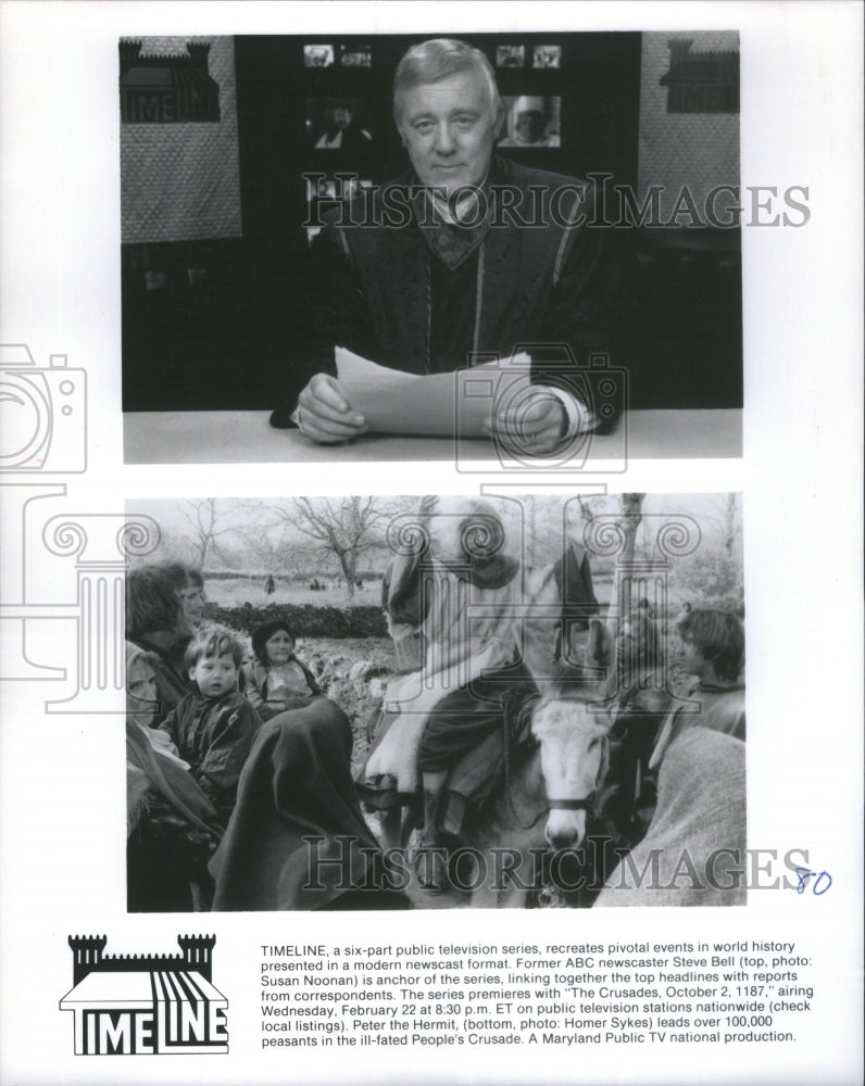 1989 Press Photo  Steve Bell Television- Historic Images