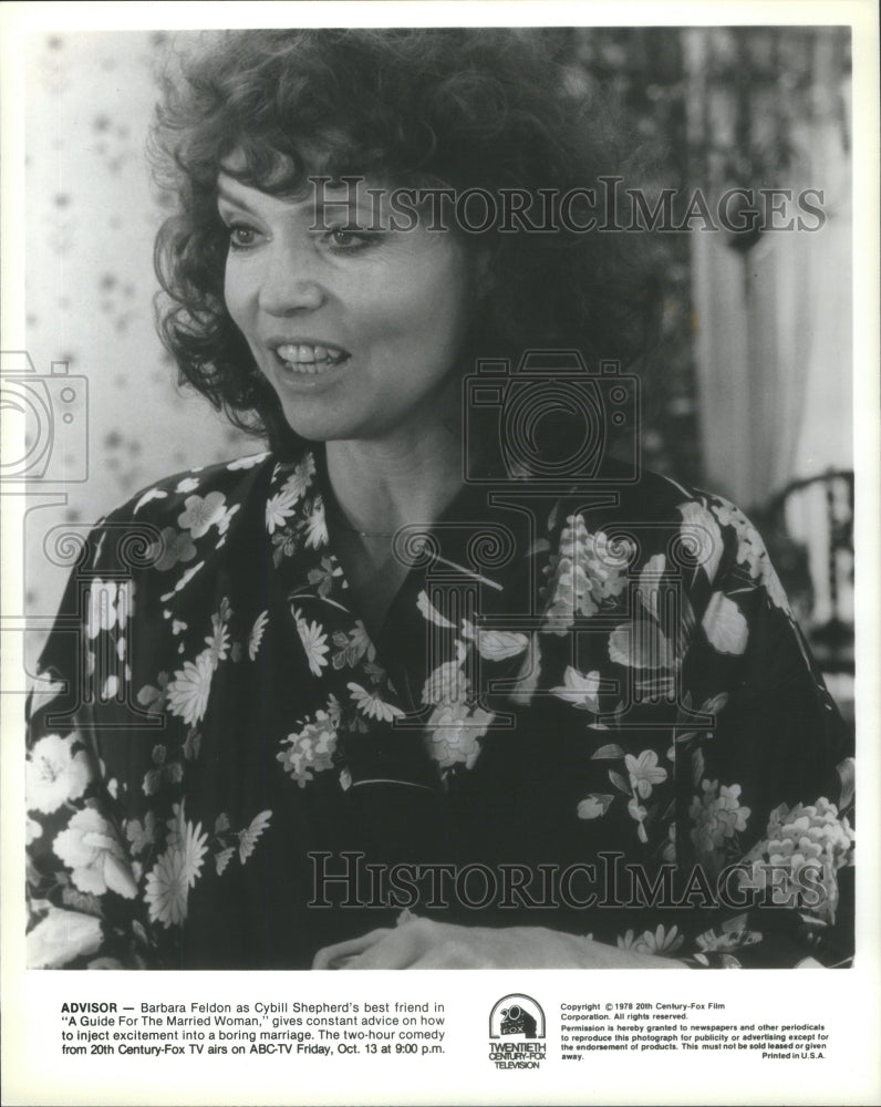 1978 Press Photo Barbara Feldon American Character Actr- Historic Images