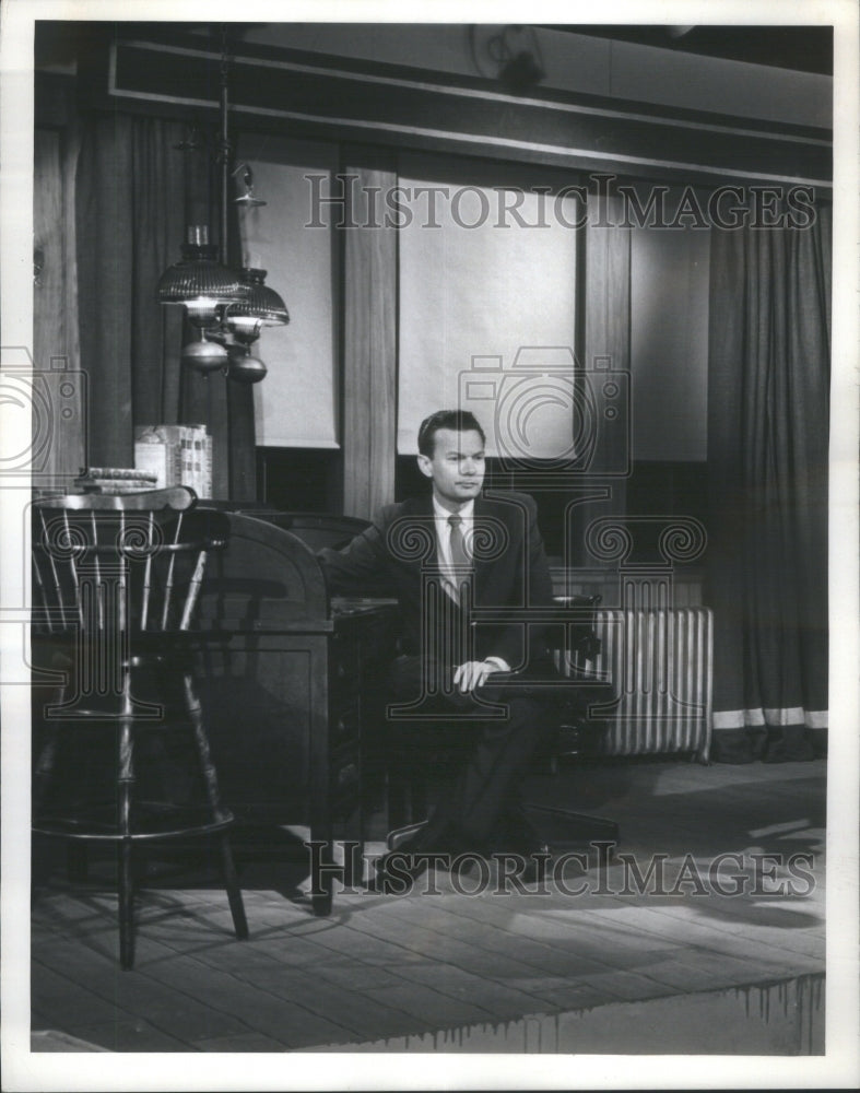 1962 Press Photo David Brinkley NBC TV Newscaster- RSA22533- Historic Images