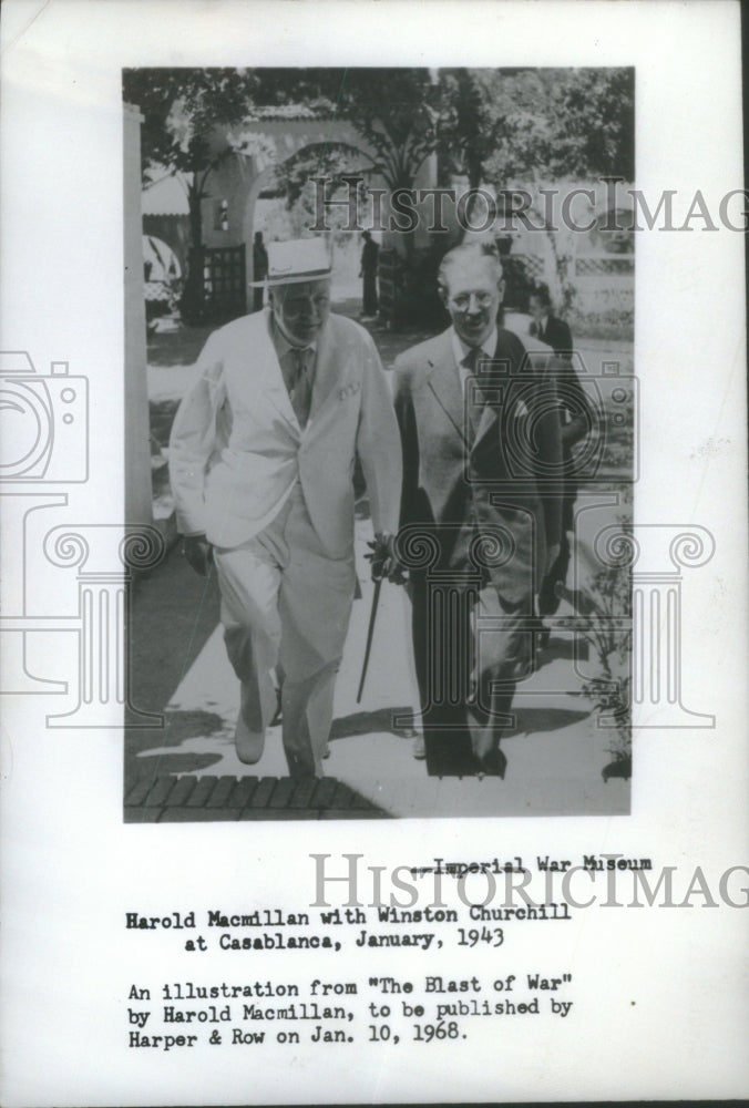 1968 Press Photo Winston Churchill Harold Macmillan War- RSA24007- Historic Images