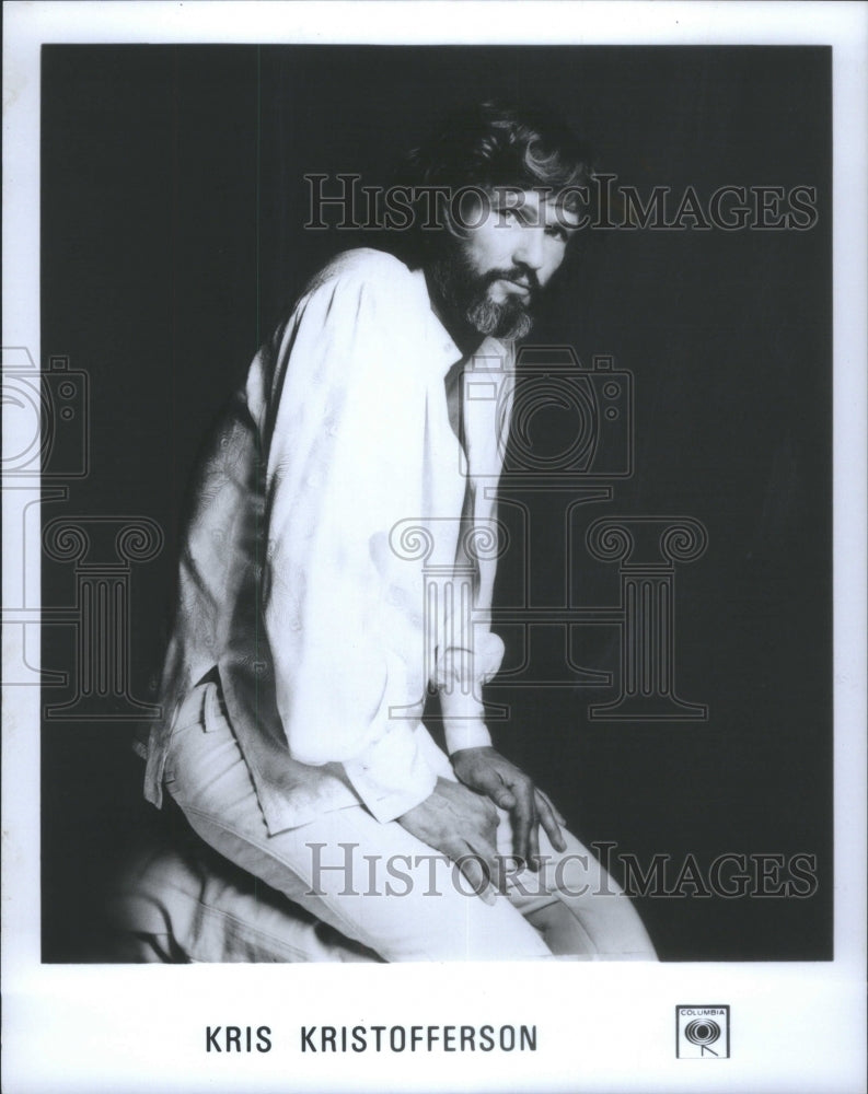 1983 Press Photo Kris Kristofferson Music Bobby McGee- RSA24239- Historic Images