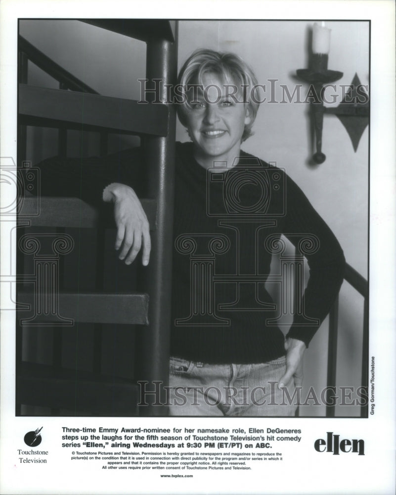 1998 Press Photo Emmy Award nominee Ellen DeGeneres Tou- RSA26129- Historic Images