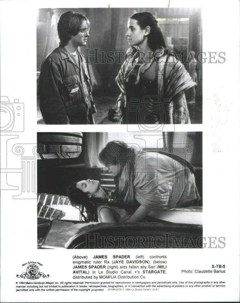 1994 Press Photo James Spader and Jaye Davidson,actors- RSA27235- Historic Images