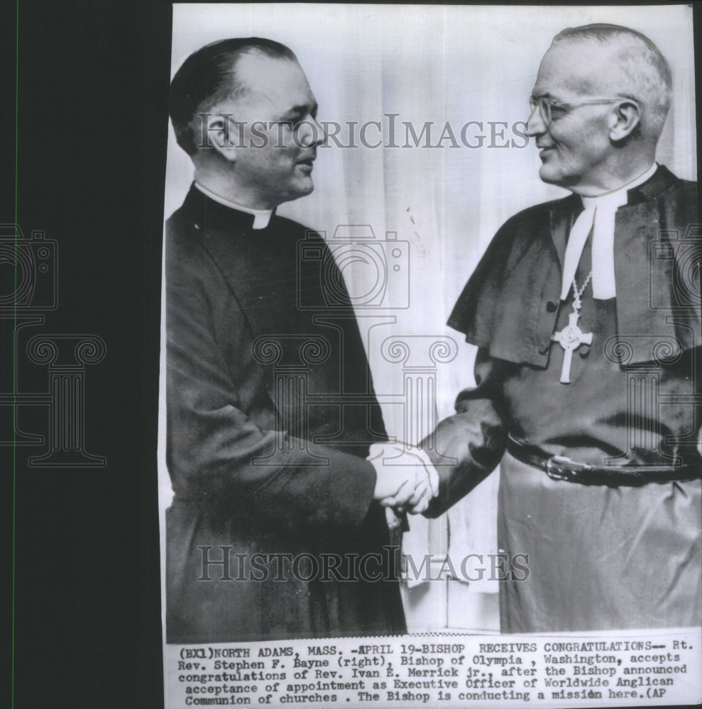 1959 Press Photo Rt. Rev. Stephen F. Bayne Bishop Rev.- RSA27419- Historic Images