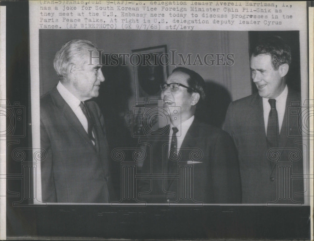 1968 Press Photo Leader Averell Harriman Foreign Minist- RSA30277- Historic Images