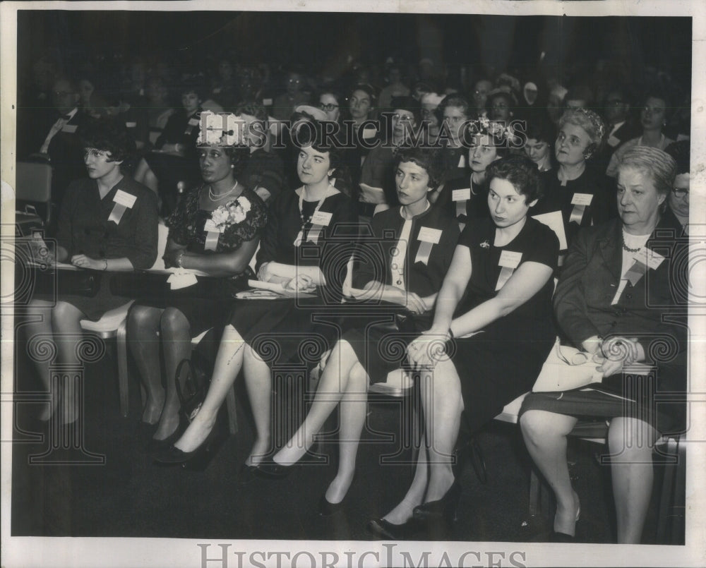 1962 Press Photo Chicago Women conference school High- Historic Images