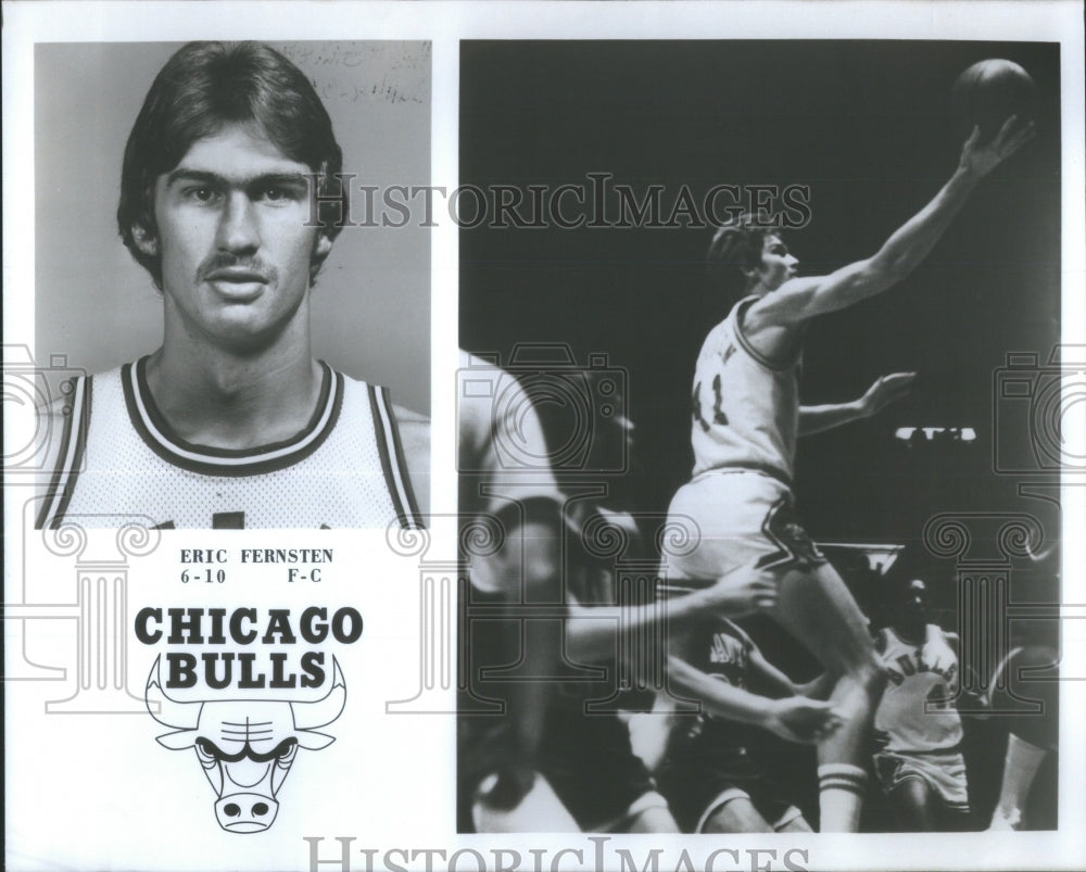 1976 Press Photo Eric Robert Fernsten Chicago Bulls Uni- Historic Images