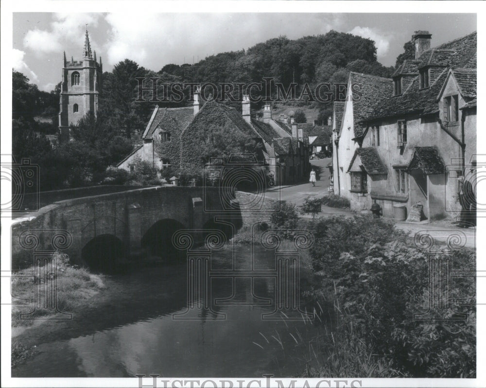 Press Photo Castle Combe Wiltshire England- RSA31409- Historic Images