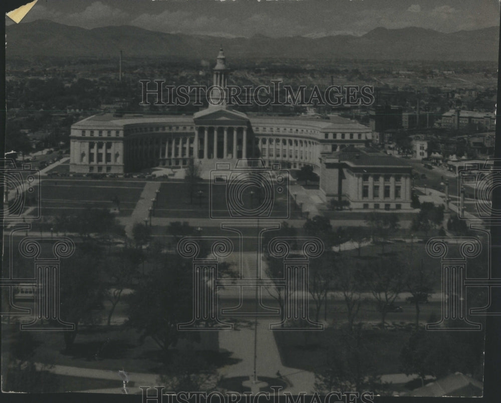 Press Photo Denver City Civic Center County Building- RSA31735- Historic Images