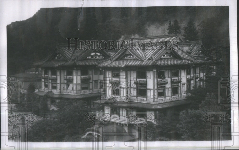 1956 Press Photo Flower Palace Japan Fujiya hotel- RSA32677- Historic Images