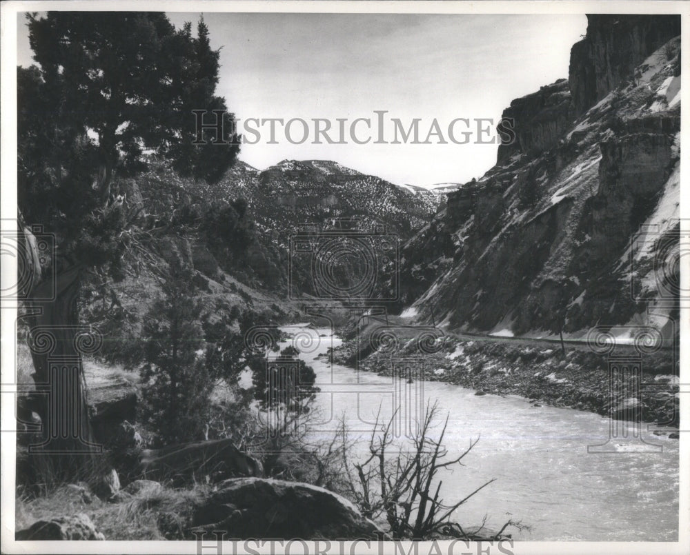 1946 Press Photo Boysen Dam- RSA34413- Historic Images