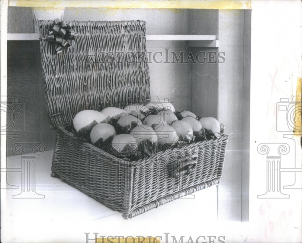1966 Press Photo Tisket Tasket lovely fruit filed baske- RSA34623- Historic Images