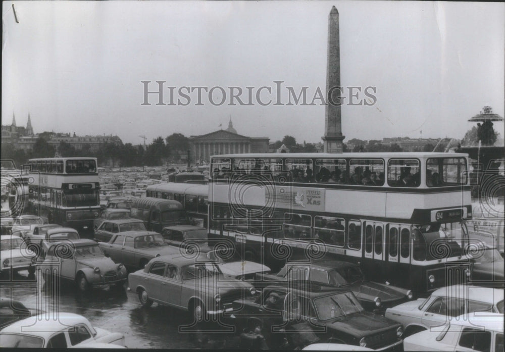 1973 Press Photo Double Decker Bus Public Transportatio- Historic Images